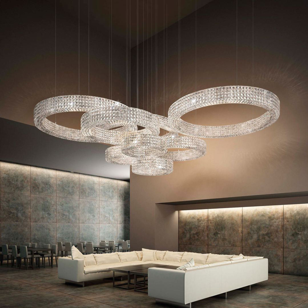 Modern LED Ring Pendant Chandelier