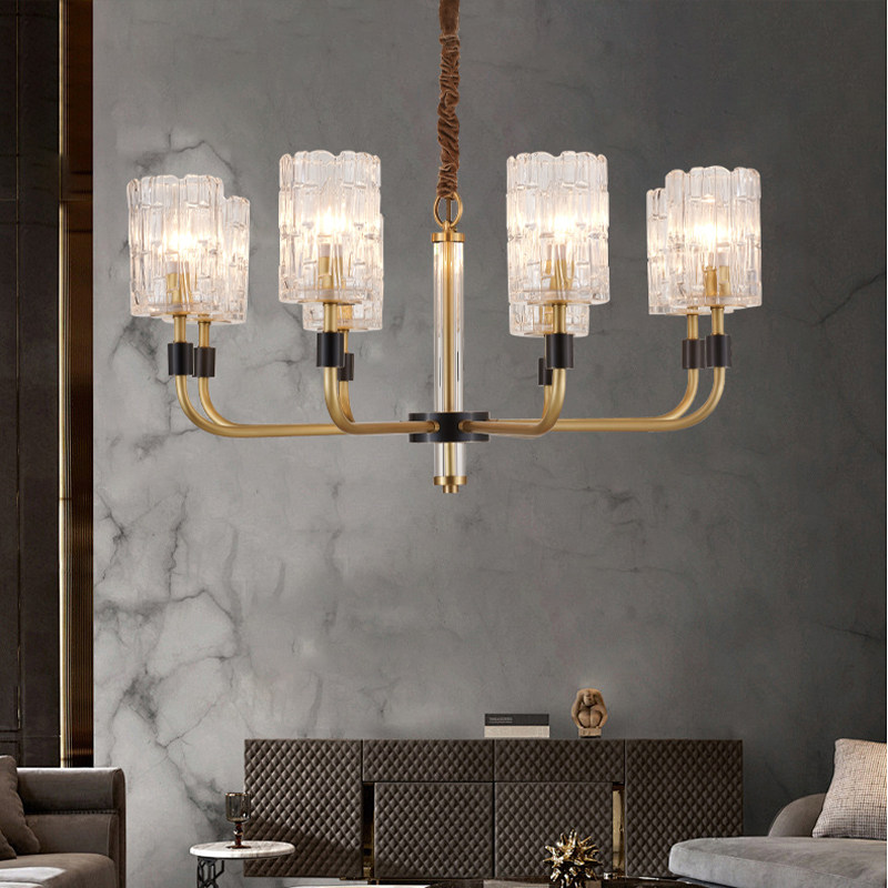 Luxury Modern Pendant Light High-end 400k6010 Bar Lamp Creative Design Light Copper Chandelier for Home Living