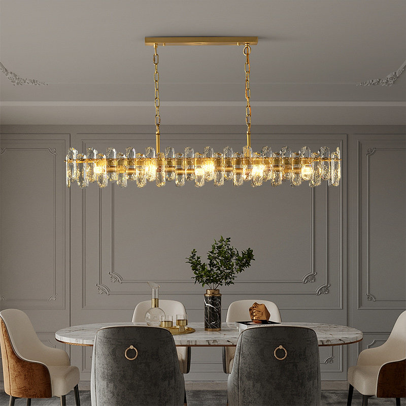 Crystal Chandelier for Dining Room Chandelier K9 Crystal Hanging Pendant Lamp Crystal Light for Living Room