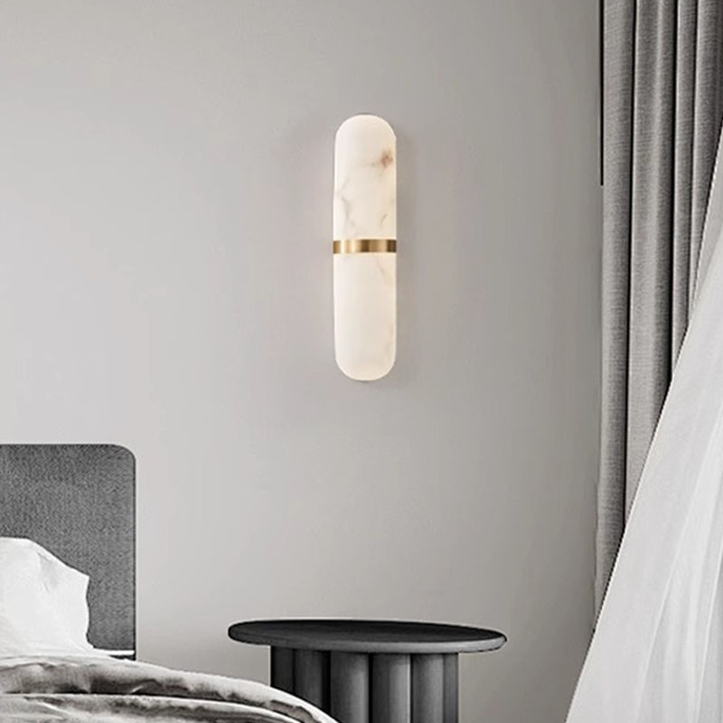 Alabaster Wall Sconce Lamp LED Modern Rectangular shape wall Light for Living Room balcony terrace
