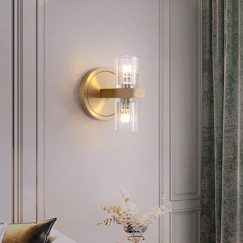 Nordic Crystal Wall Lamp Wall Sconce Luxury Minimalist Modern for Hotel Living Room Bedroom Hallway Creative Bedside Light
