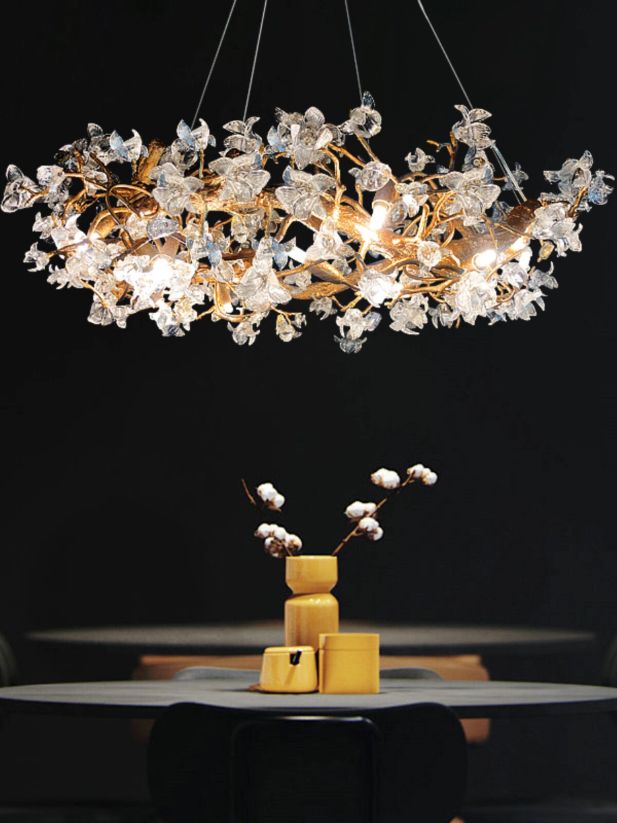 Luxury Copper Crystal Chandelier